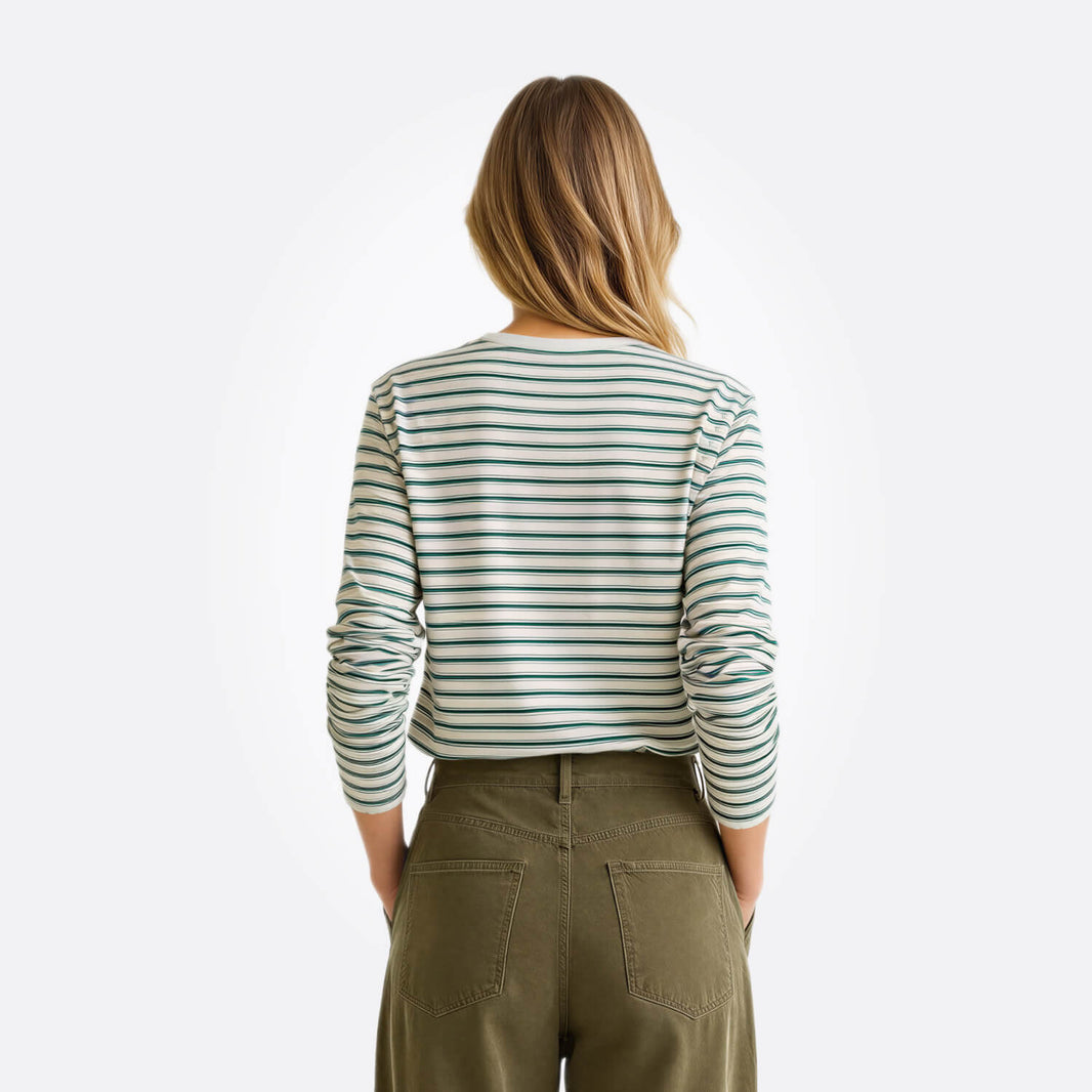 Top a rayas de tacto suave-pro20-d